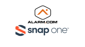 image of the Snap One and Alarm.com logos